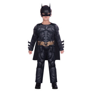 Amscan Detský kostým - Batman Čierny Rytier Veľkosť - deti: 4 - 6 rokov