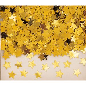 Amscan Konfety - zlaté hviezdy pravidelné 14 g