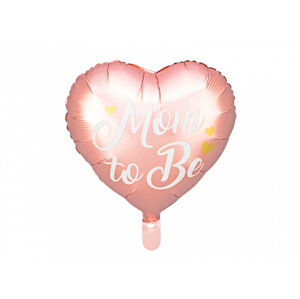 PartyDeco Fóliový balón - Mom to be ružový