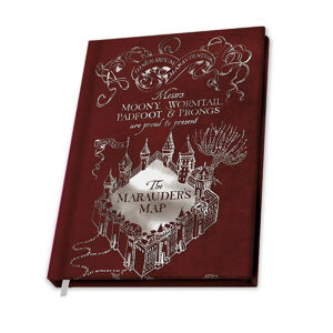 ABY style Zápisník Harry Potter - Mapa Záškodníkov červený
