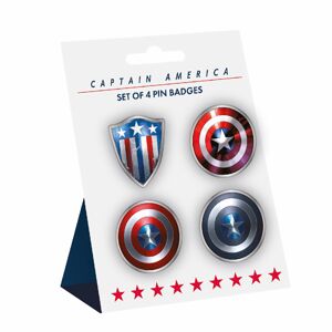 Half Moon Bay Sada odznakov Marvel - Kapitán Amerika 4 ks