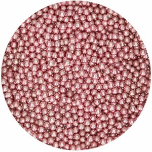 Funcakes Cukrové guličky - Metalické ružovozlaté 80 g