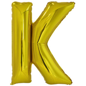Amscan Fóliový balónik písmeno K 86 cm zlatý