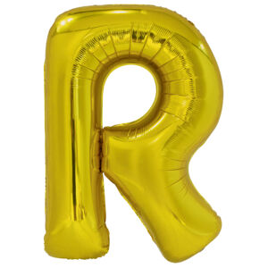 Amscan Fóliový balónik písmeno R 86 cm zlatý