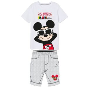 EPlus Chlapčenský letný set tričko a nohavice - Mickey Mouse sivý Veľkosť - deti: 104