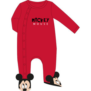 EPlus Dupačky Mickey Mouse - červené Veľkosť najmenší: 6 mesiacov