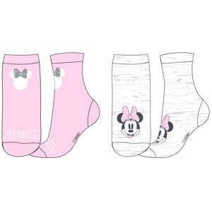 EPlus Sada 2 párov detských ponožiek - Minnie Mouse Veľkosť ponožiek: 23-26