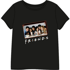 EPlus Dámske tričko - Friends čierne Veľkosť - dospelý: M