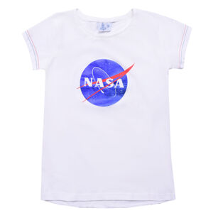 EPlus Dievčenské tričko - NASA biele Veľkosť - deti: 146