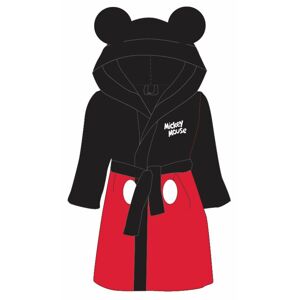 EPlus Detský župan - Mickey Mouse červeno-čierny Veľkosť - deti: 116/128