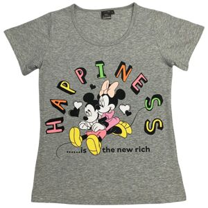Setino Dámske tričko - Minnie Mouse Hapiness sivé Veľkosť - deti: S
