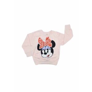 Setino Dievčenská mikina - Minnie Mouse svetloružová Veľkosť - deti: 104