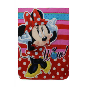 Setino Detská deka - Minnie Mouse červenoružová 100 x 140 cm