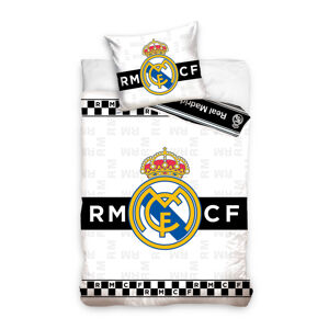 Carbotex Posteľné obliečky - Real Madrid čierno-biele