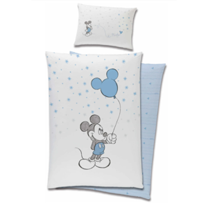 Carbotex Obliečky do detskej postieľky - Mickey Mouse modré