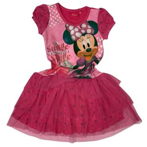 Setino Dievčenské šaty - Minnie Mouse (svetloružové) Veľkosť - deti: 110