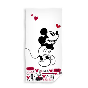 Carbotex Detská osuška - Mickey Mouse (biela)