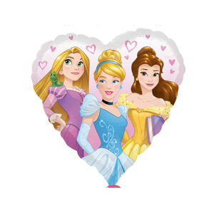 Amscan Fóliový balón srdce - Disney Princesses