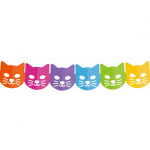 Godan Girlanda - Farebné mačky 360 x 18 x 17,9 cm