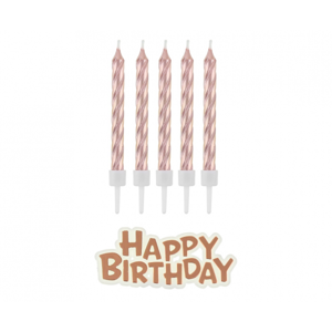 Godan Narodeninové sviečky - Happy Birthday 8 ks