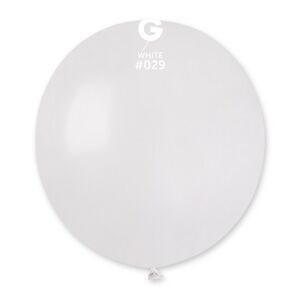Gemar Balón metalický - biely 48 cm