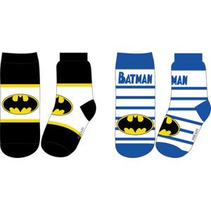 EPlus Sada 2 párov detských ponožiek - Batman modré/čierne Veľkosť ponožiek: 31-34