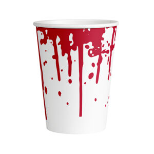 Amscan Papierové krvavé poháre - Halloween 250 ml 8 ks