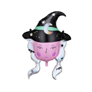 PartyDeco Fóliový balón - Halloween Čarodejnica 73,5 x 101 cm