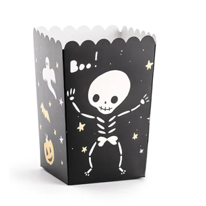 PartyDeco Dekoratívne boxy na popcorn - Boo ! 6 ks