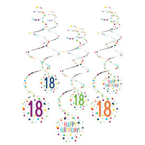 Amscan Dekoračné víry - Happy Birthday Konfety 18