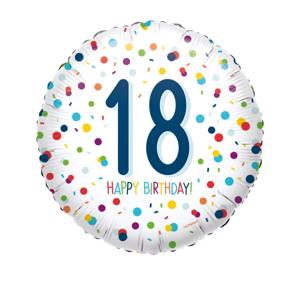 Amscan Fóliový balón kruh - 18. narodeniny