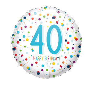 Amscan Fóliový balón kruh - 40. narodeniny