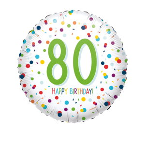 Amscan Fóliový balón kruh - 80. narodeniny