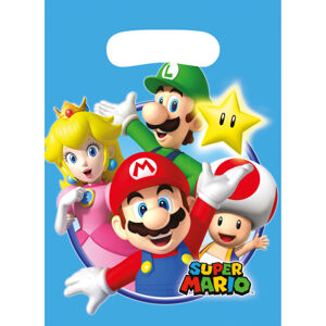 Amscan Darčekové tašky Super Mario 8 ks