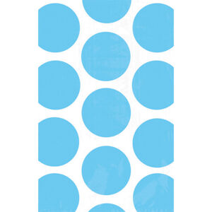Amscan Papierové vrecúška bodkované - modré 10 ks