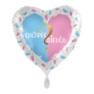 Premioloon Fóliový balón Baby Shower - Chlapec/Dievča ?