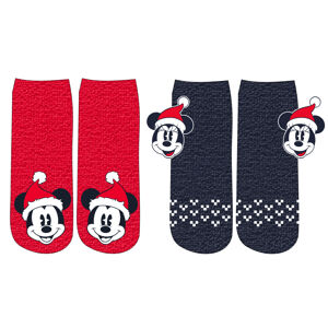 EPlus Sada 2  párov dámskych zimných ponožiek - Mickey Mouse Veľkosť ponožiek: 36-38