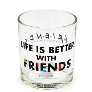 Half Moon Bay Sklenený pohár Priatelia - Life is better with Friends