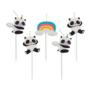 Godan Tortové sviečky - Panda 5 ks