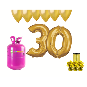 HeliumKing Hélium párty set na 30. narodeniny so zlatými balónmi