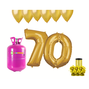 HeliumKing Hélium párty set na 70. narodeniny so zlatými balónmi