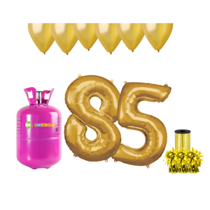 HeliumKing Hélium párty set na 85. narodeniny so zlatými balónmi