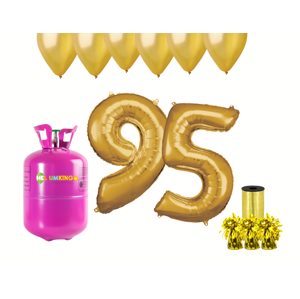 HeliumKing Hélium párty set na 95. narodeniny so zlatými balónmi