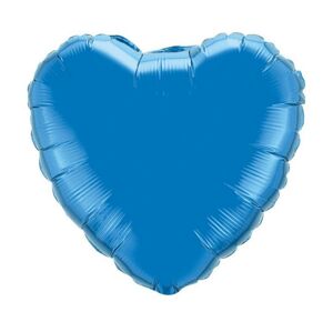 Flexmetal Fóliový balón srdce satén tmavomodrý 46 cm
