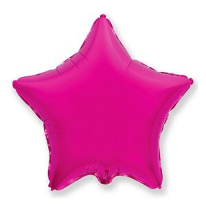 Flexmetal Fóliový balón hviezda tmavo ružová 46 cm