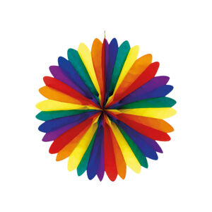 Amscan Papierová visiaca dekorácia - Rainbow 50 cm