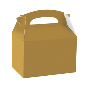Amscan Papierový párty box - zlatý