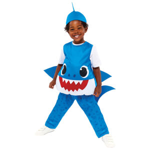 Amscan Detský kostým pre najmenších - Baby Shark modrý Veľkosť najmenší: 12 - 24 mesiacov