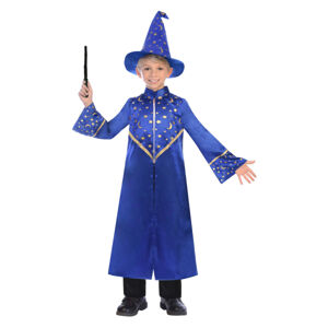 Amscan Detský kostým - Čarodejník modrý Veľkosť - deti: M
