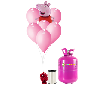 HeliumKing Hélium párty set - Peppa Pig ružový